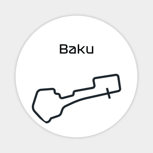 F1 baku track design Magnet